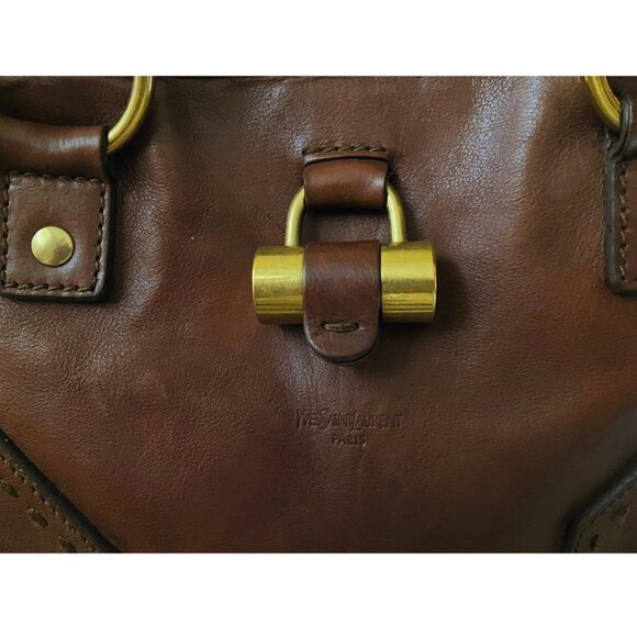 ✨ YSL MUSE Rive Gauche Shoulder Bag in Rich Tobacco Brown ✨ - Picture 9 of 14
